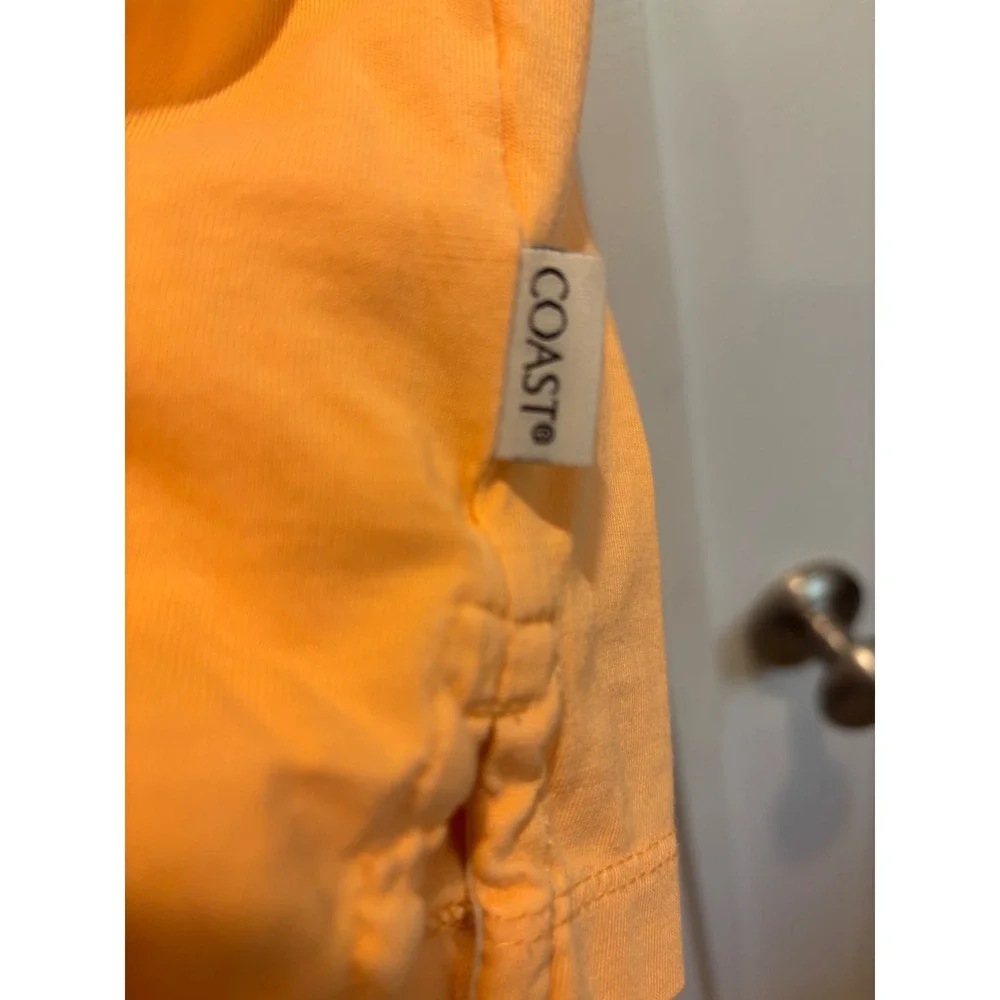 EUC Coast Apparel The Crew Tee Orange‎ Pima Cotton Pocket T-Shirt Mens XL